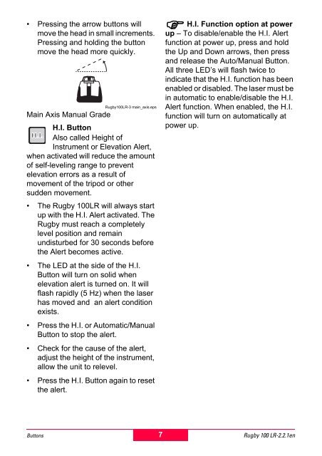 Rugby 100LR User Manual - Opti-cal Survey Equipment