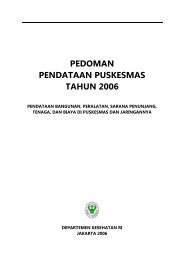 PEDOMAN PENDATAAN PUSKESMAS TAHUN 2006