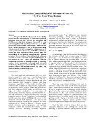 Orientation Control of Bulk GaN Substrates Grown via ... - CS Mantech