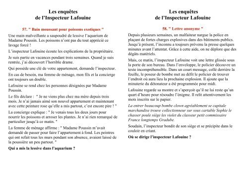 Les Enquêtes De L'inspecteur Lafouine Ce1 Pdf www.yumpu.com