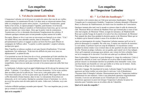Les Enquêtes De L'inspecteur Lafouine Cm1 Cm2 Pdf Les