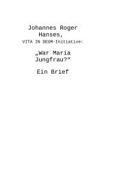 Johannes Roger Hanses, „War Maria Jungfrau?“ Ein Brief - kathTube