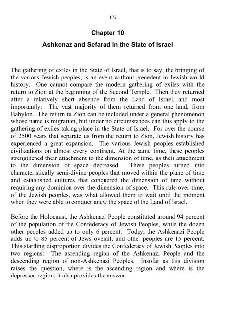 The Ashkenazi Revolution