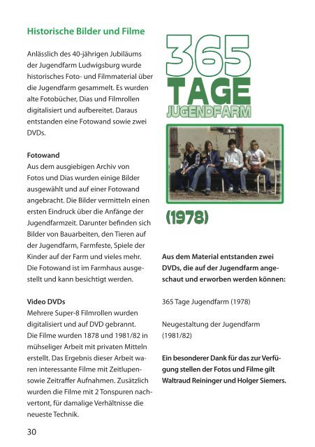 Die Festschrift als Download - Jugendfarm Ludwigsburg eV