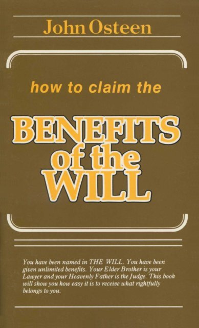 How to Claim the Benefits of the Will - Redeemed Christian ...