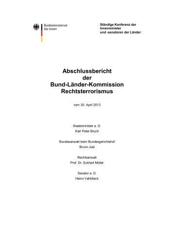 Abschlussbericht der Bund-Länder-Kommission ... - IMK