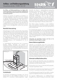 Hark 44 GT Ersatzteile - Kaminbau GmbH