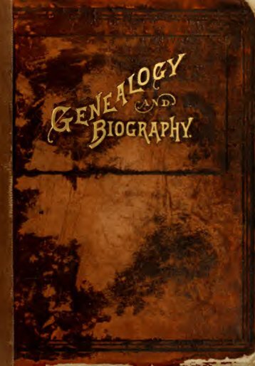 Genealogical and biographical record of Will County, Illinois ...