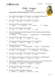 PISA - Fragen - Steinbacher Energie GmbH