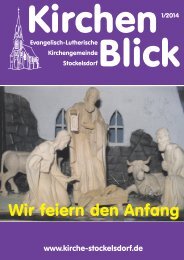 Kirchenblick online - Ev.-Luth. Kirchengemeinde Stockelsdorf