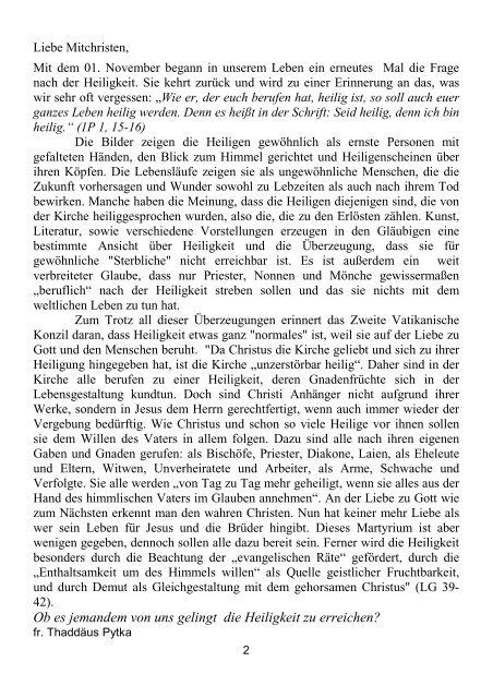 einBlick_files/EinBlick 18.2013.pdf - Pfarrei St. Michael Werdohl ...