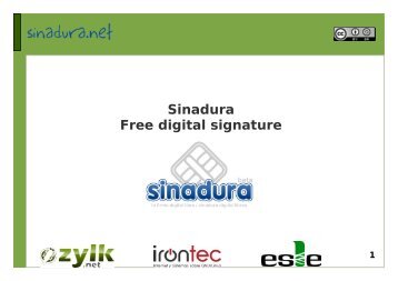 Sinadura Free digital signature - Joinup