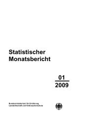 Statistischer Monatsbericht 01 2009 - BMELV-Statistik