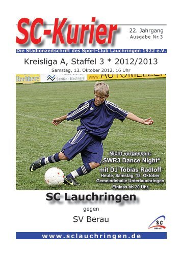 SV Berau, Samstag, 13.10.2012 - 16:00 Uhr - SC Lauchringen