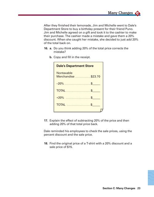 Student Edition - Mathematics in Context - Britannica