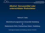 Alkohol: Genussmittel oder unterschätzter Risikofaktor - DGE ...