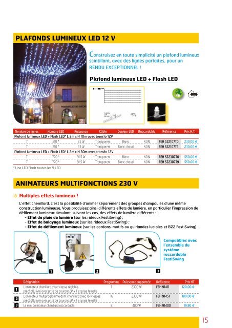 GUIRLAnDEs LED 230 V - Coaxel