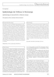 Epidemiologie der Arthrose in Westeuropa - Deutsche Zeitschrift für ...