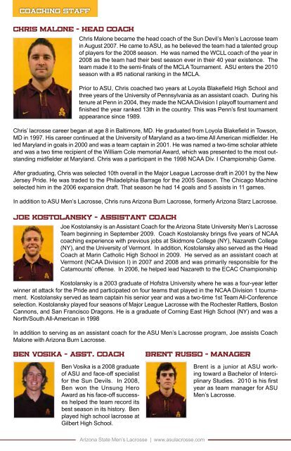 Men's Lacrosse - Sun Devil Lacrosse