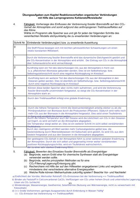 Lösungen - Biologie Lernprogramme