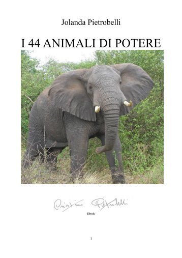 I 44 ANIMALI DI POTERE - Libreria Cristina Pietrobelli
