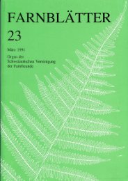 Farnblätter 23 März 1991 - Schweizerische Vereinigung der ...