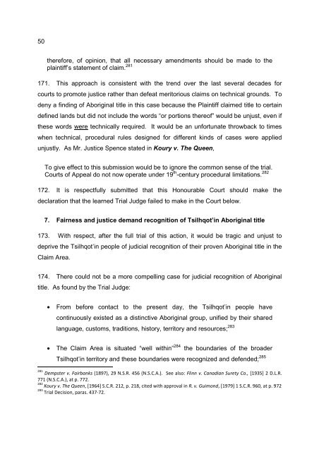 Appellants factum - Woodward & Company