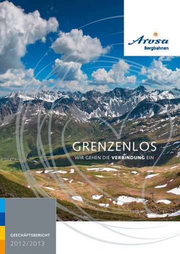 Arosa Bergbahnen Geschäftsbericht 2012/2013