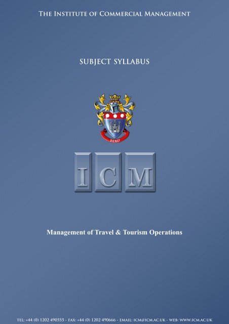 Management of Travel & Tourism Operations.pub - ICM