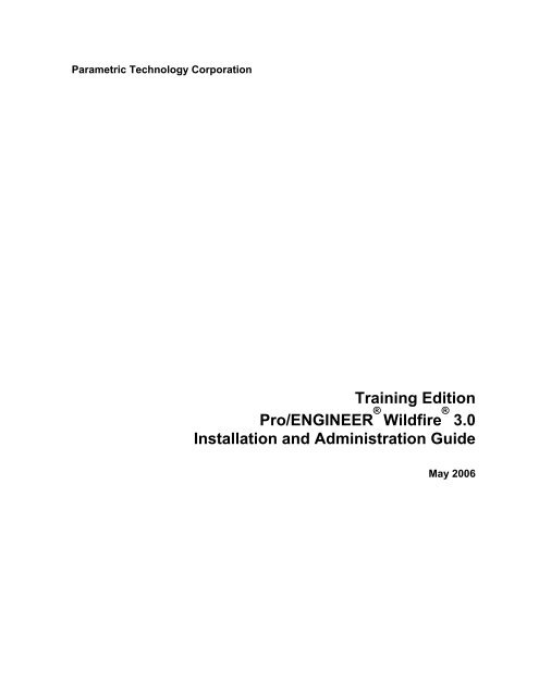 ptc pro engineer wildfire 3