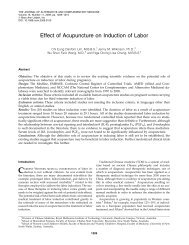 Effect of Acupuncture on Induction of Labor - Library