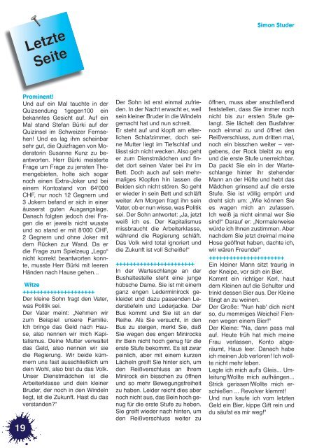 Nr 2: Ausgabe Juni 2013 - OS Progymatte Thun