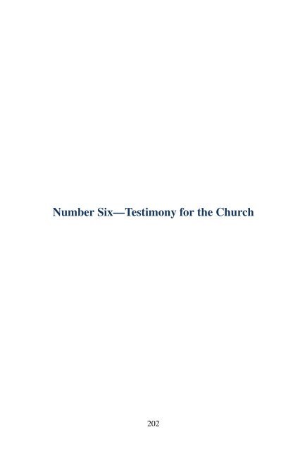 Testimonies for the Church Vol 1 - Lansing SDA Church