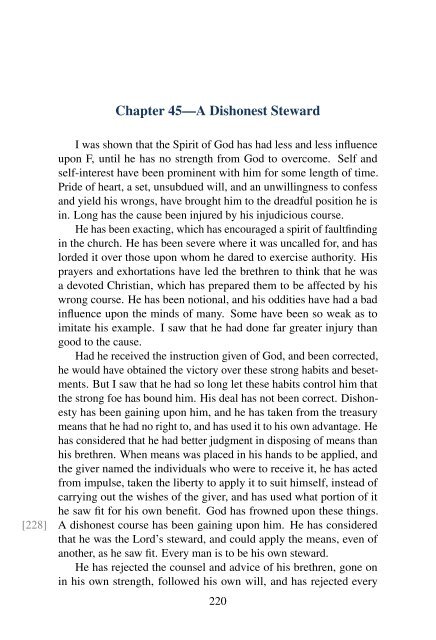 Testimonies for the Church Vol 1 - Lansing SDA Church
