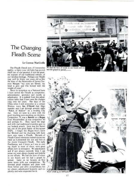 Ceol Cois Tine - Comhaltas Archive