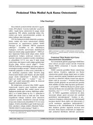 Proksimal Tibia Medial Açık Kama Osteotomisi - TOTBİD