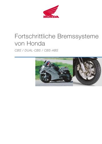 Fortschrittliche Bremssysteme von Honda - einer Honda-Deauville