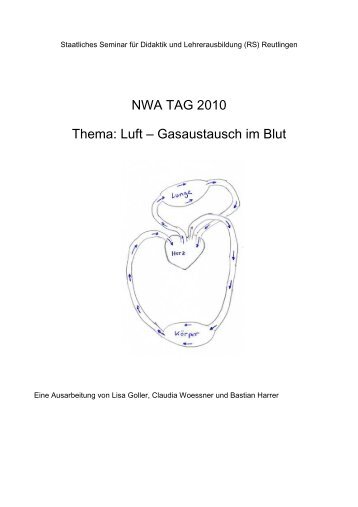 Luft – Gasaustausch im Blut - Staatliches Seminar für Didaktik und ...