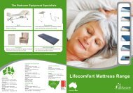 Brochure Lifecomfort Mattress Range - Aidacare