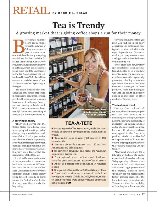 retail by debbie l. sklar - Lavender Lounge Tea Company