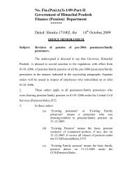 Revision of Pension of pre-2006 pensioners/family pensioners