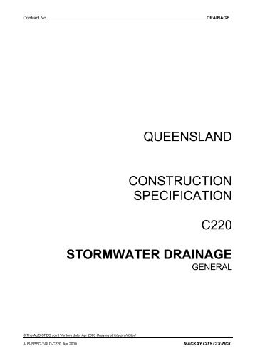 C220 - Stormwater drainage - Mackay Regional Council