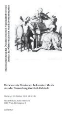 Aus der Sammlung Gottlieb Kaldeck - Institut für Österreichische ...