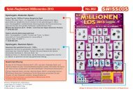 Spiel-Reglement Millionenlos 2013 No. 802 - Swisslos