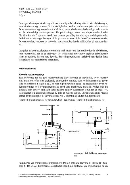 Optimering af termoruders montering i vinduer - Robert Knudsen ...