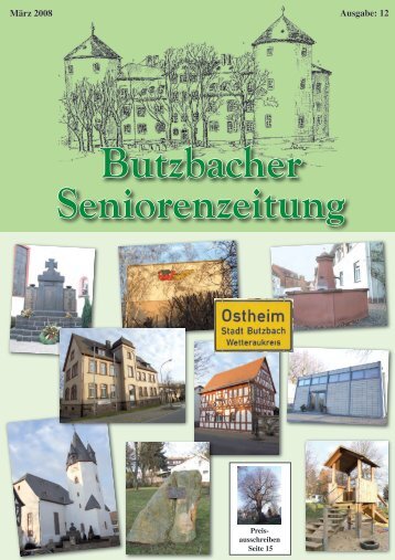 Seniorenzeitung 12 2008.indd - Seniorenbeirat Butzbach