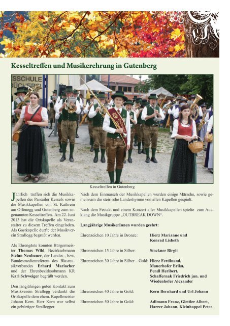 Ausgabe 03/2013 - Gemeinde Gutenberg an der Raabklamm