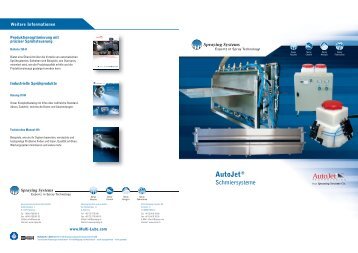 1.604-D AutoJet Schmiersysteme - Spraying Systems Co.