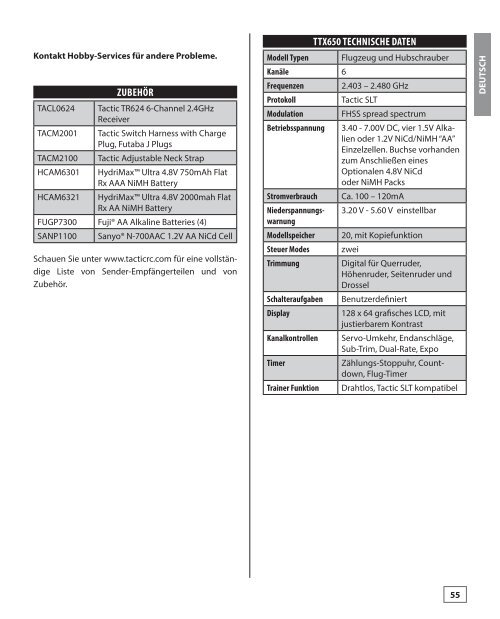 Download Anleitung DE (PDF) - Hobbico