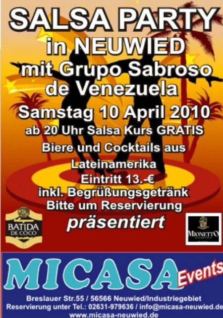 Salsa Party Flyer in PDF - MICASA